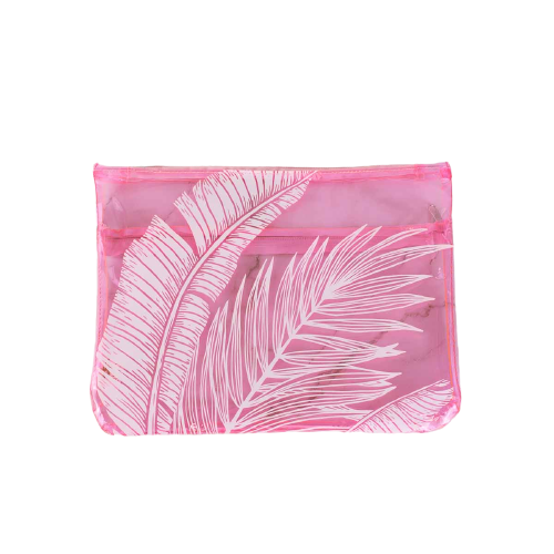 Delmare Palm Palisade Pouch Light Pink