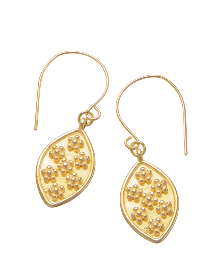 Petite Primrose Drop Earrings, Gold
