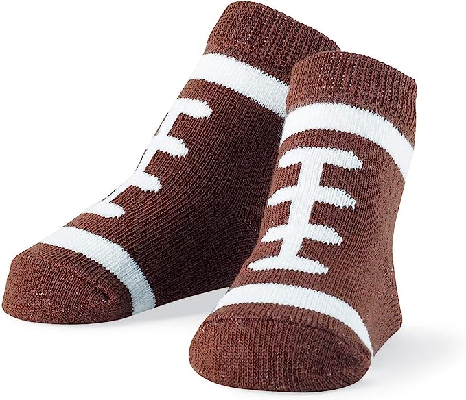 Football Chenille Baby Socks