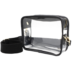 Clear Camera Crossbody w/ Black Accents