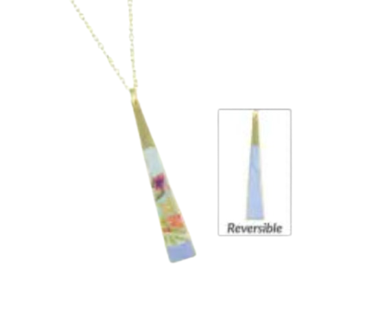 Beach Day Necklace, Reversible Triangle