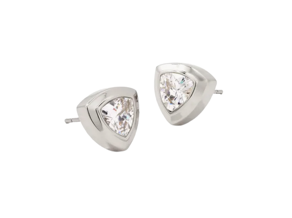 Arden Stud Earring, Rhodium  Crystal