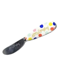 Happy Everything Happy Dot Appetizer Spreader