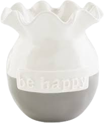 Medium Happy Ruffle Vase