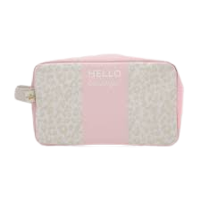 Hello Beautiful Cosmetic Bag Overcast/Barely Pink