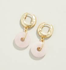 Ophelia Earrings Rose Quartz