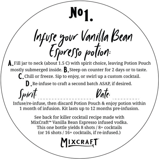 Vanilla Bean Expresso Spirit Infusion Kit