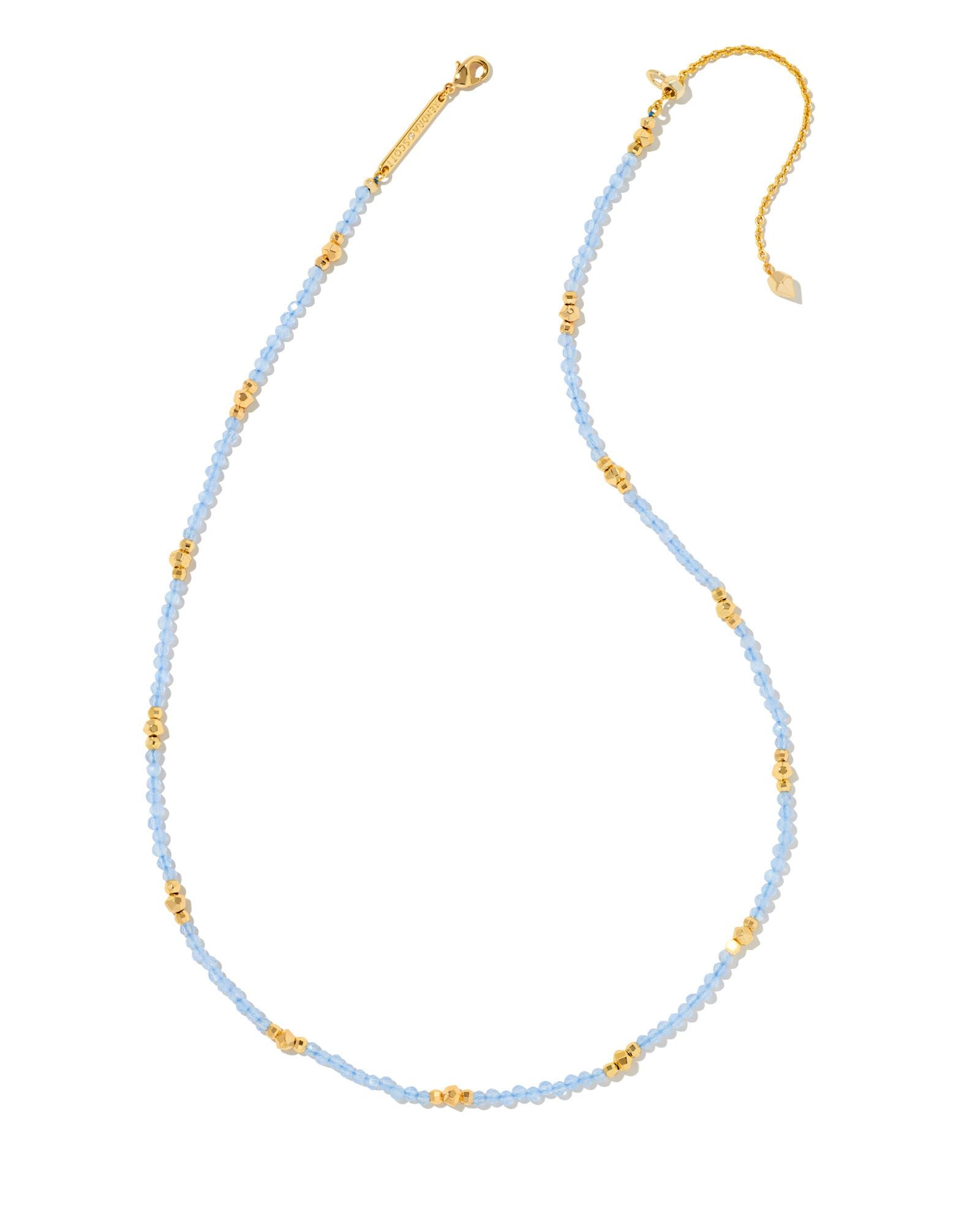 Britt Choker Necklace: Gold Periwinkle
