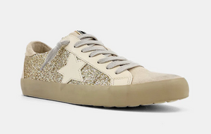 Shu Shop Gold Glitter Sneaker: