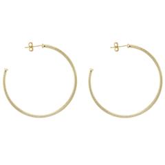 Perfect Hoops, Squared, Rose Gold, 1.75"