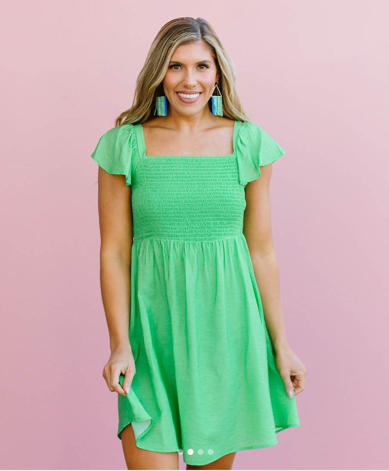 Green Blair Pine Dress