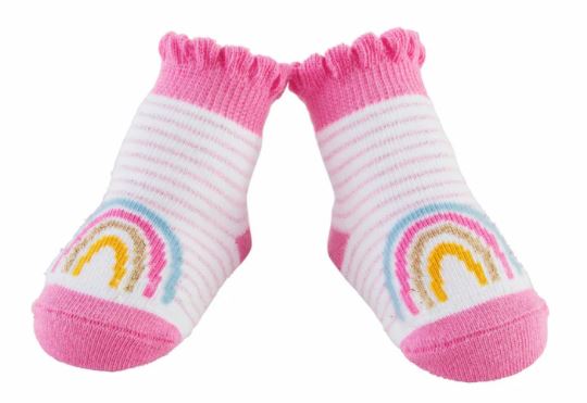 Rainbow Striped Baby Socks