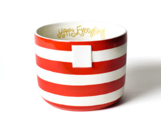 Red Stripe Mini Bowl