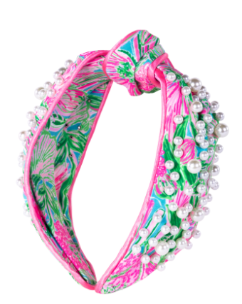 Embellished Knotted Headband, Lilly Pulitzer, Coming In Hot
