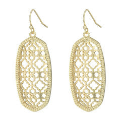 Elle Earring, Gold Filigree Metal