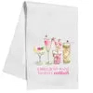 Pink Cocktails Kitchen Towel