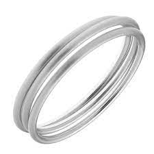 Silver Bangle, Set of 3