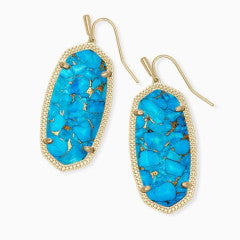 Elle Drop Earring, Turquoise Magnesite